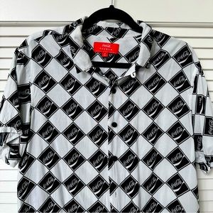 PACSUN x Coca Cola Short Sleeve Button Shirt